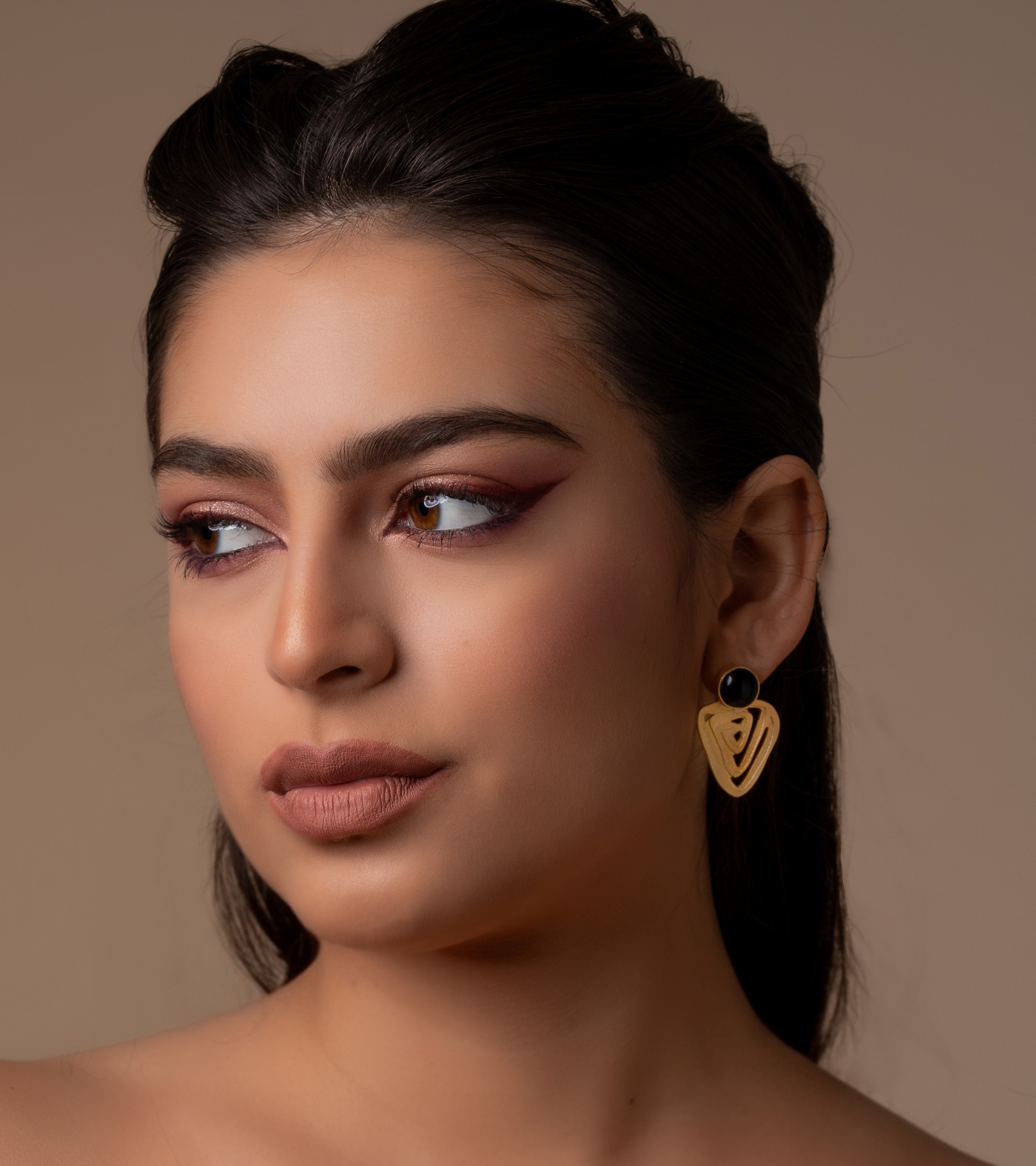 Black Dot Earrings - Image 2