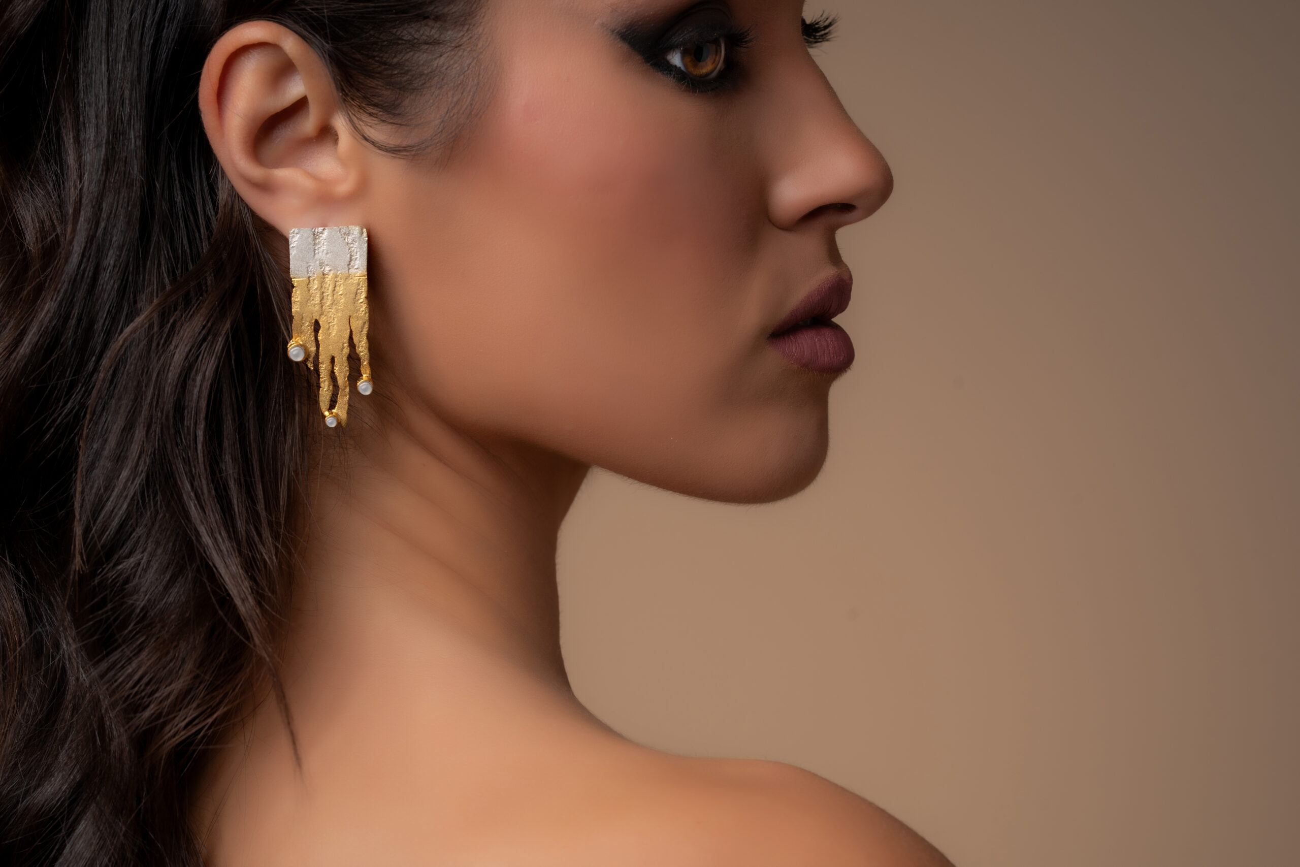 Flow Earrings "Sandy" - Image 2