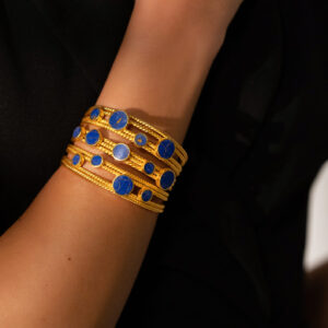 Blue Dot Bangles