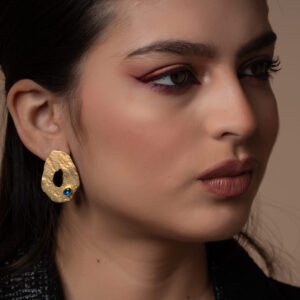 Blue Donut Earrings