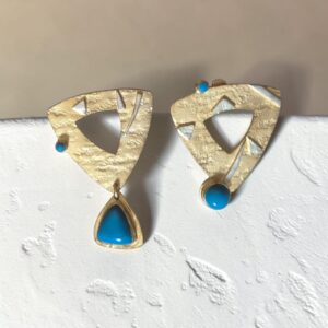 Turquoise Relic Earrings