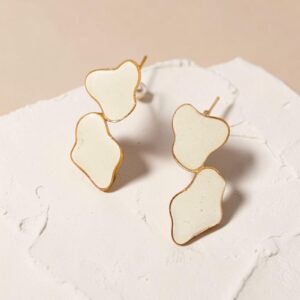 Ivory Bloom Earrings small