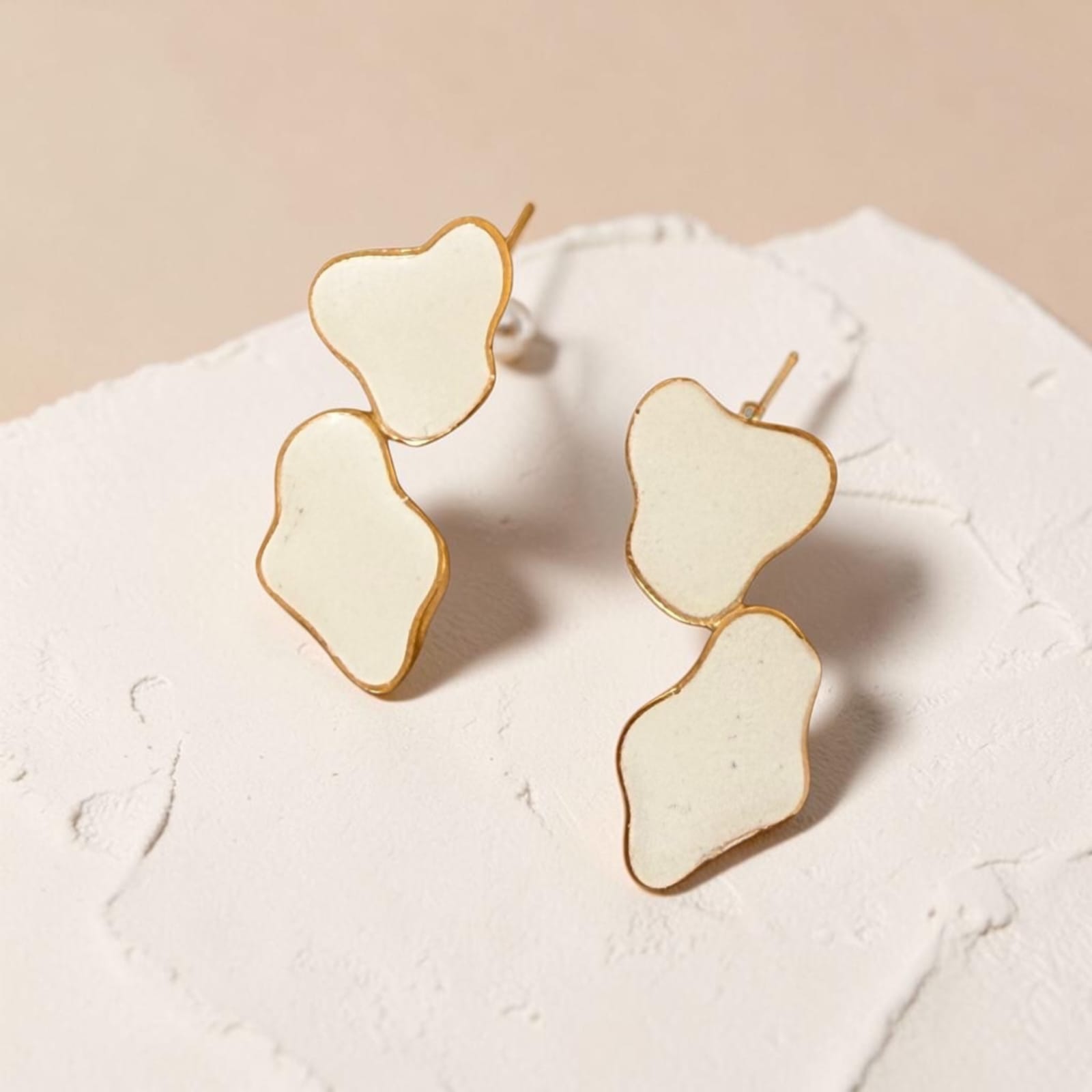 Ivory Bloom Earrings small
