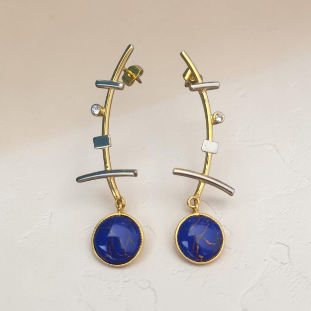 Blue Eclipse Earrings
