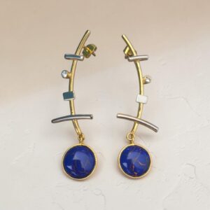 Blue Eclipse Earrings