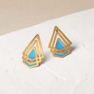 Teal Arrow Earrings "Mia"
