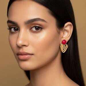 Red dot Earrings