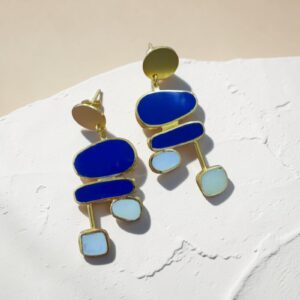 Blue Cascade Earrings