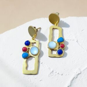 Colourful Cage Earrings "Bakiza"