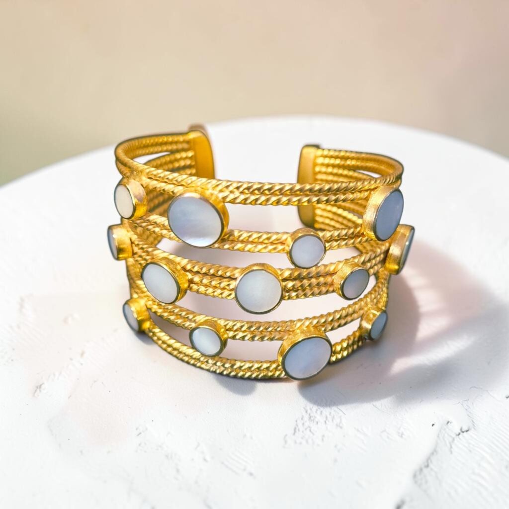 White Dot Bangle